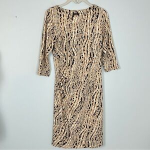 J. McLaughlin Sage Serengeti Animal
Print Dress